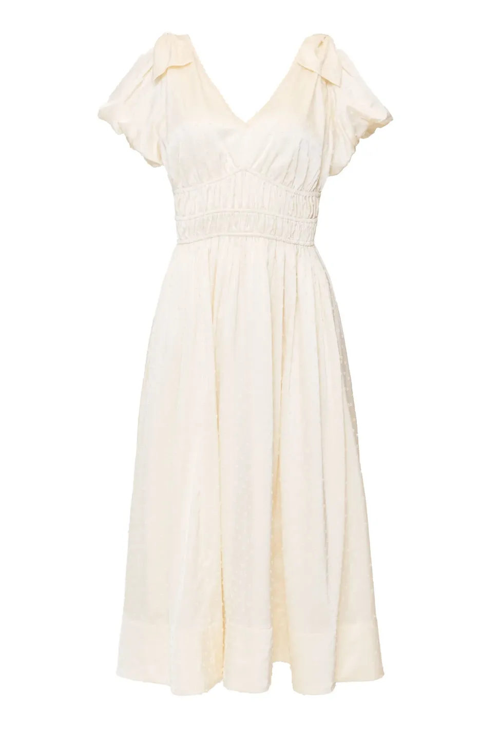 Zella Bow Dress in Ivory