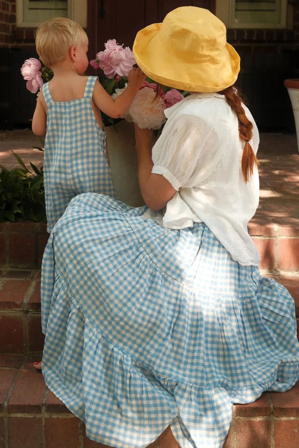 Zoey Skirt in Blue Gingham
